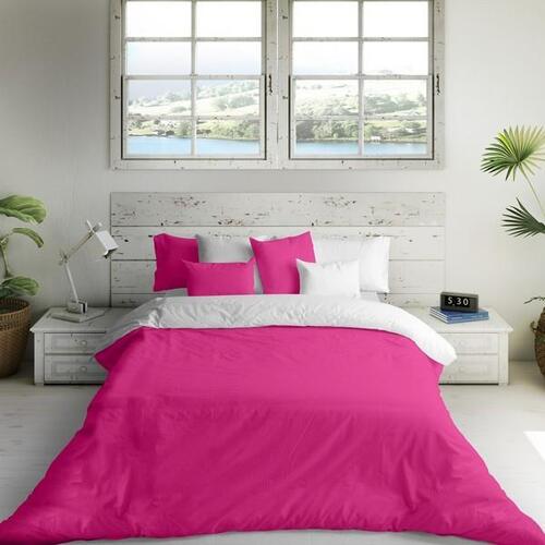Nordisk cover Naturals Hvid Fuchsia Enkeltseng (150 x 270)
