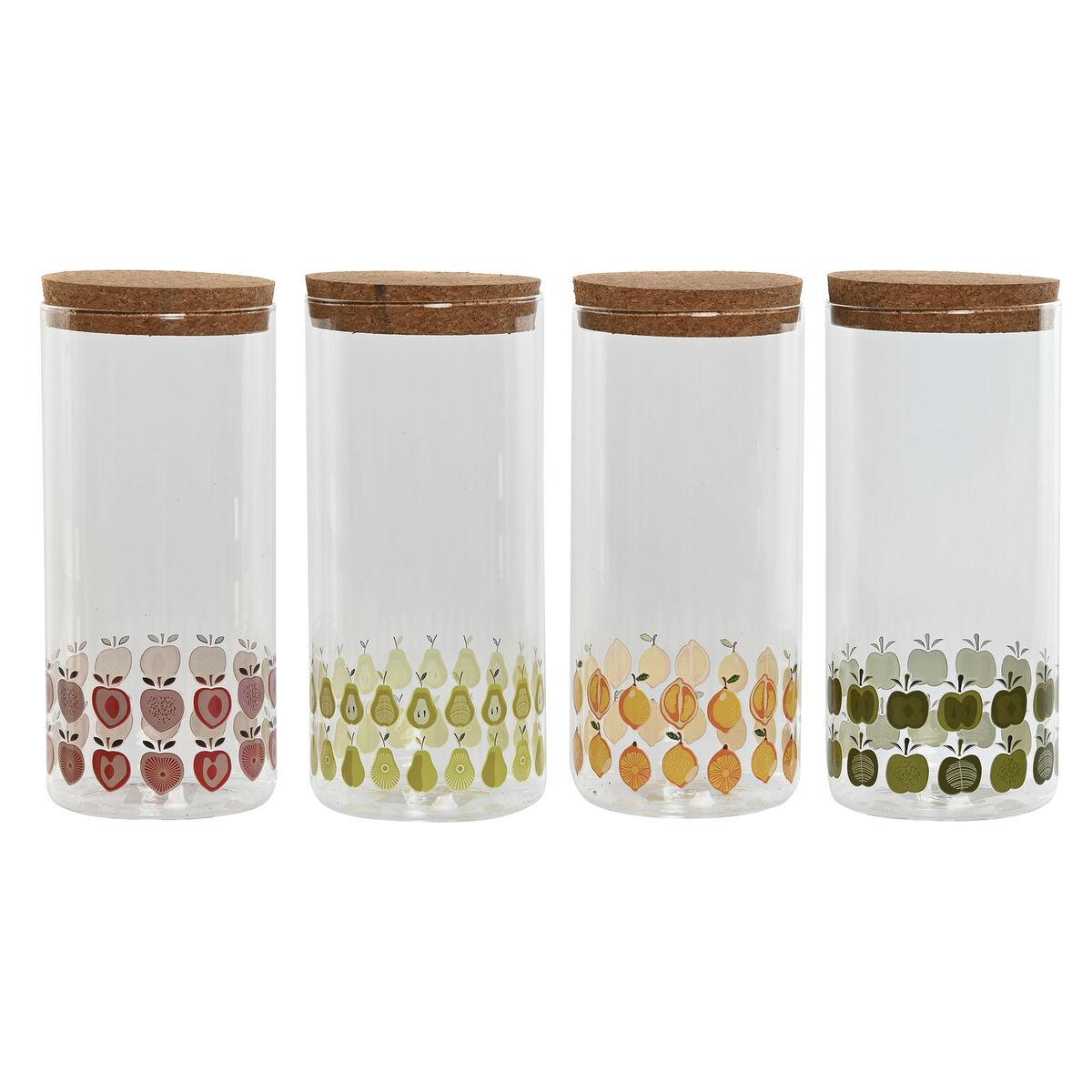 Blik Home Esprit Gul Grøn Natur Kork Silikone Borosilikatglas Shabby Chic Enheder