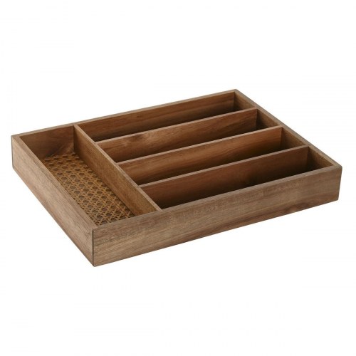 Bestikholder i natur akacie - 34,5 × 25,5 × 5 cm