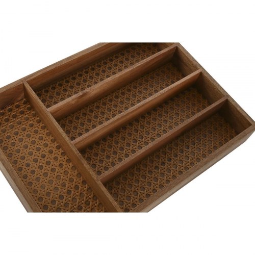 Bestikholder i natur akacie - 34,5 × 25,5 × 5 cm
