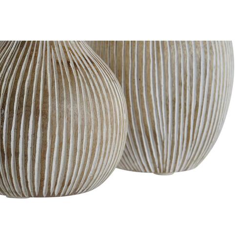 Dekorativ figur Home ESPRIT Hvid Frugt 12 x 12 x 23 cm (2 enheder)