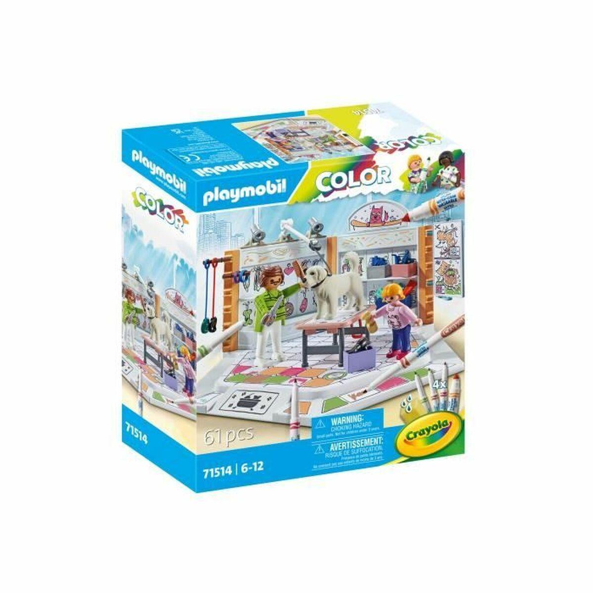 Playset Playmobil Color 71514 Grooming Salon 61 Dele