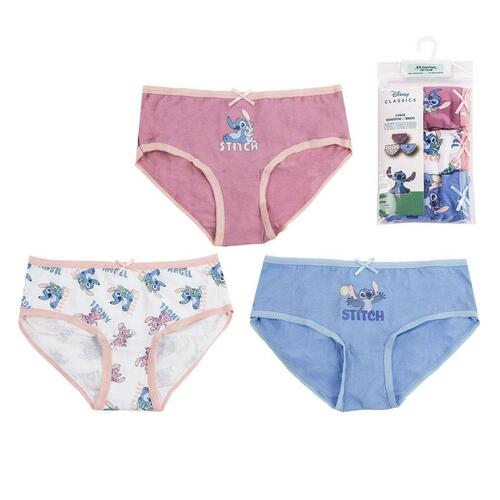 Stitch pakke med trusser til piger - Multifarvet, 100% bomuld