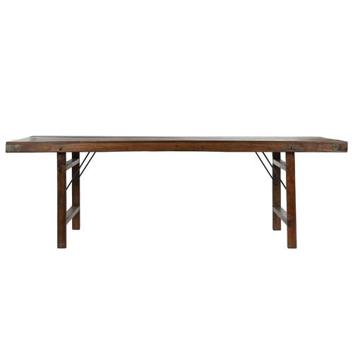 Sammenklappeligt bord Home ESPRIT Natur Genbrugt Træ 240 x 90 x 77 cm