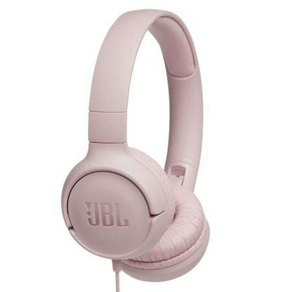 Jbl T500 Ear Hovedtelefoner Med Mikrofon Pink