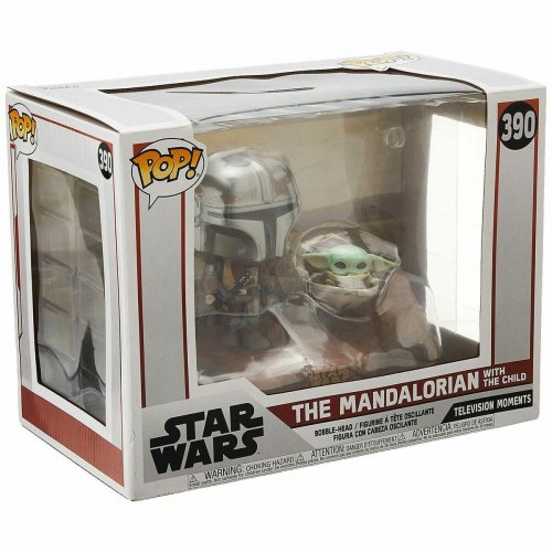 Figur Funko Pop Star Wars The Mandalorian & Baby Yoda - 9 cm