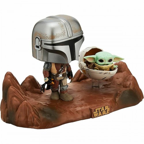 Figur Funko Pop Star Wars The Mandalorian & Baby Yoda - 9 cm