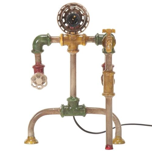 Industriel gulvlampe vandrørsdesign jern