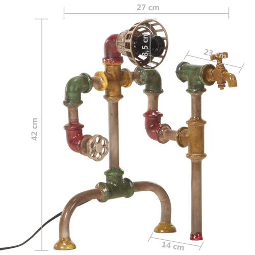 Industriel gulvlampe vandrørsdesign jern