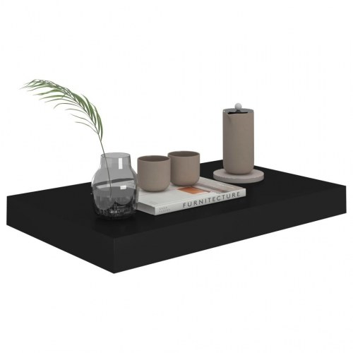 Væghylde 40 × 23 × 3,8 cm - MDF, sort