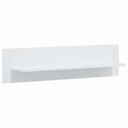 TV-skabe i 5 dele med LED-belysning konstrueret træ mat hvid