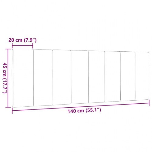 Gavlpude Hanko 140 cm mørkebrun stof