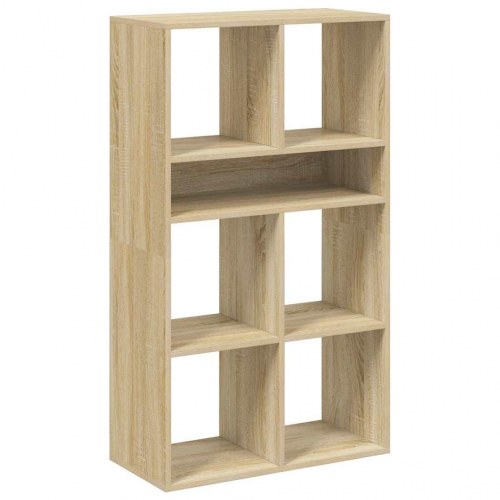 Bogreol 66 x 31 x 112 cm i konstrueret træ - sonoma-eg