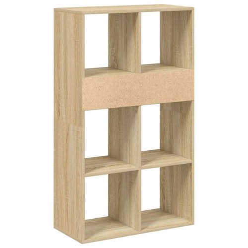 Bogreol 66 x 31 x 112 cm i konstrueret træ - sonoma-eg