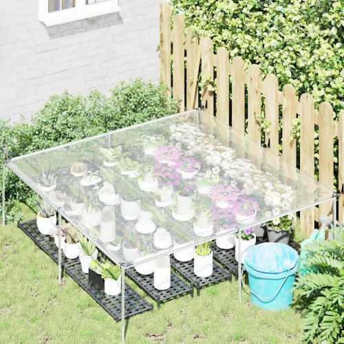 Klar presenning med øjer 2×2 m - polyethylen, transparent