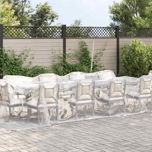 Klar presenning med øjer 3x8 m polyethylen