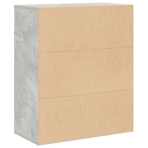 Bogreol 60 x 30 x 71,5 cm - betongrå