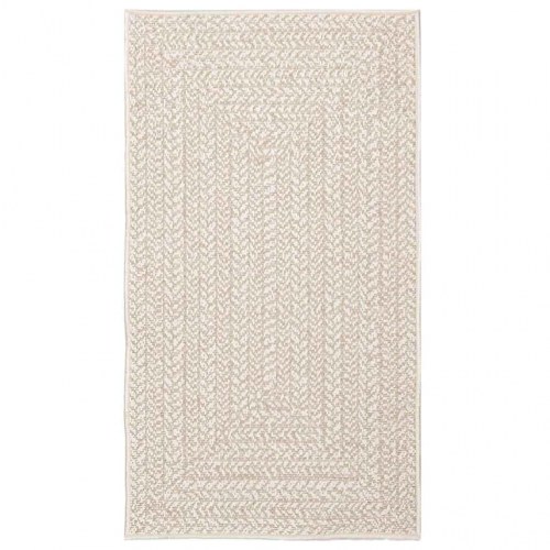 Gulvtæppe i jute-look 60×110 cm - indendørs/udendørs, creme