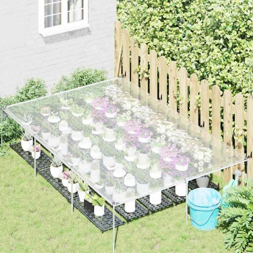 Klar presenning med øjer 2×3 m i polyethylen - transparent