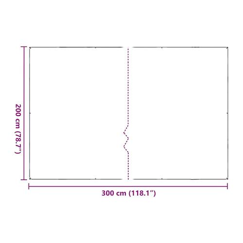 Klar presenning med øjer 2x3 m PVC