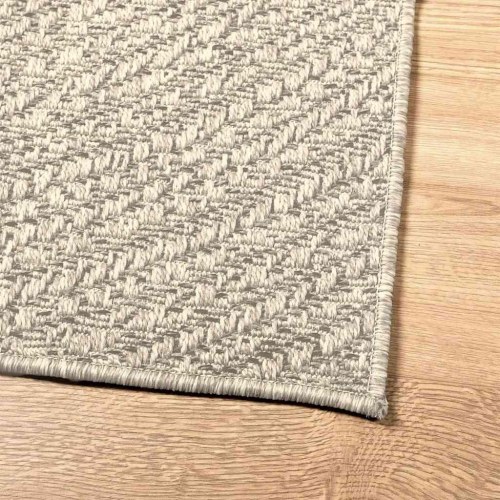 Gulvtæppe ZIZUR 200 x 200 cm i jute-look til indendørs og udendørs brug
