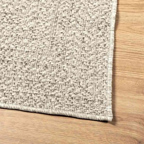 Gulvtæppe ZIZUR 200×290 cm - jute-look til inde og ude, creme