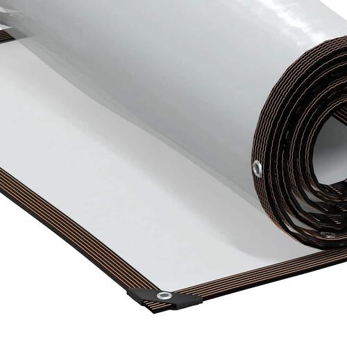 Klar presenning med øjer 2x2 m polyethylen