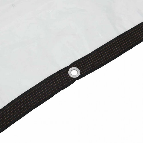 Klar presenning med øjer 4 × 10 m - polyethylen, transparent
