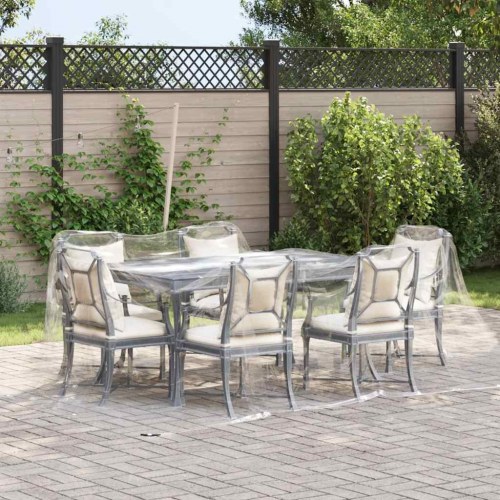 Klar presenning med øjer 3x5 m PVC