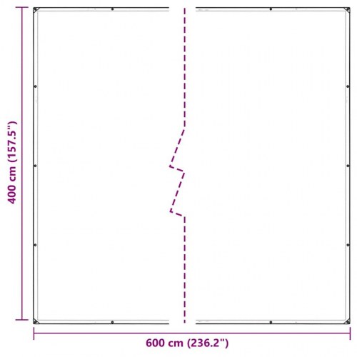 Klar presenning med øjer 4 x 6 m - PVC