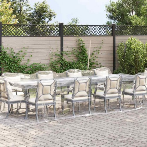 Klar presenning med øjer 3 x 8 m PVC