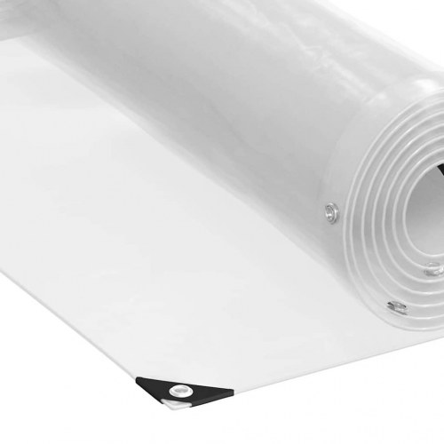 Klar presenning med øjer 2 x 2 m PVC