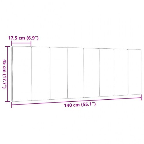 Gavlpude Hanko 140 cm i stof - gråbrun