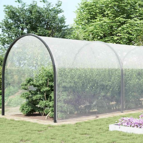Klar presenning med øjer 8×12 m - polyethylen, transparent