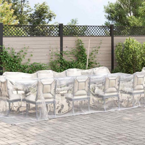 Klar presenning med øjer 3x10 m polyethylen