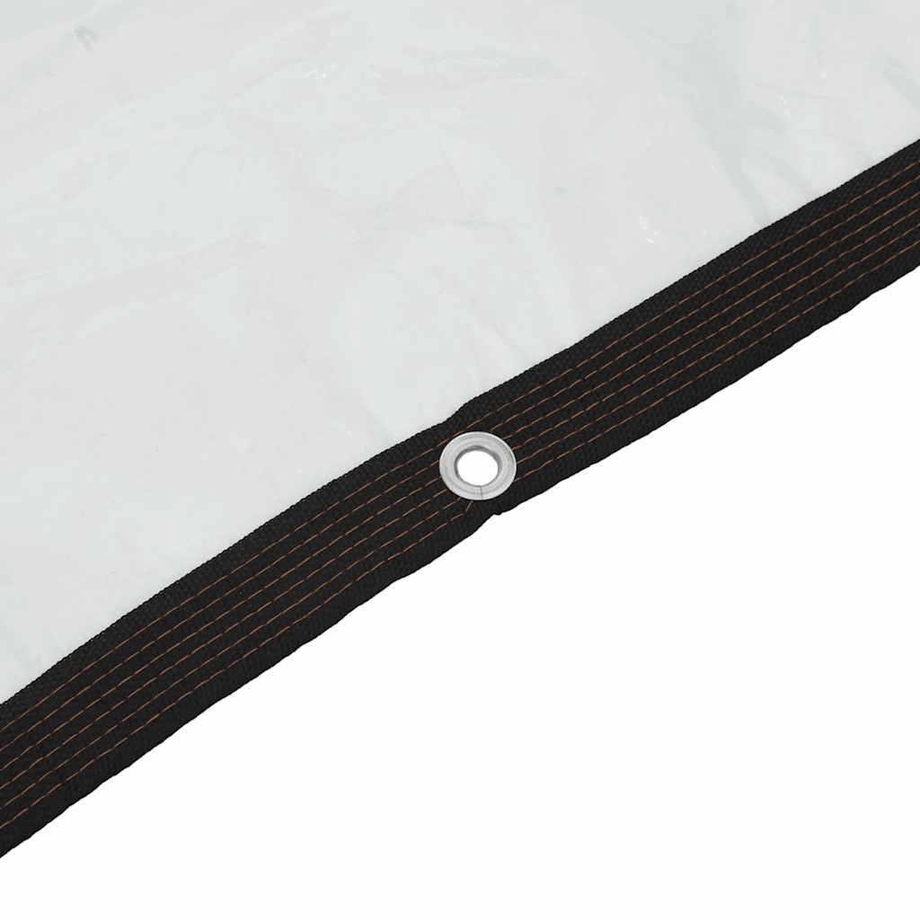 Klar presenning med øjer 4x5 m polyethylen