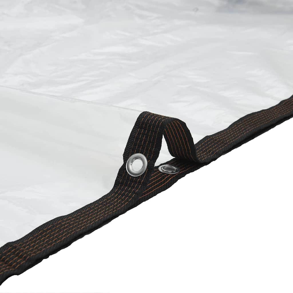 Klar presenning med øjer 4x5 m polyethylen
