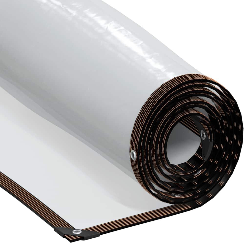 Klar presenning med øjer 8×8 m - polyethylen, transparent