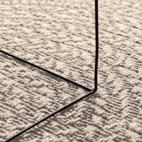 Gulvtæppe ZIZUR 140×200 cm - jute-look til inde/ude, creme