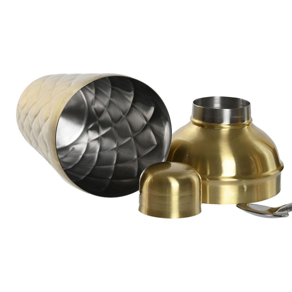 Cocktailsæt - gylden rustfrit stål, 500 ml (8 × 8 × 20 cm)