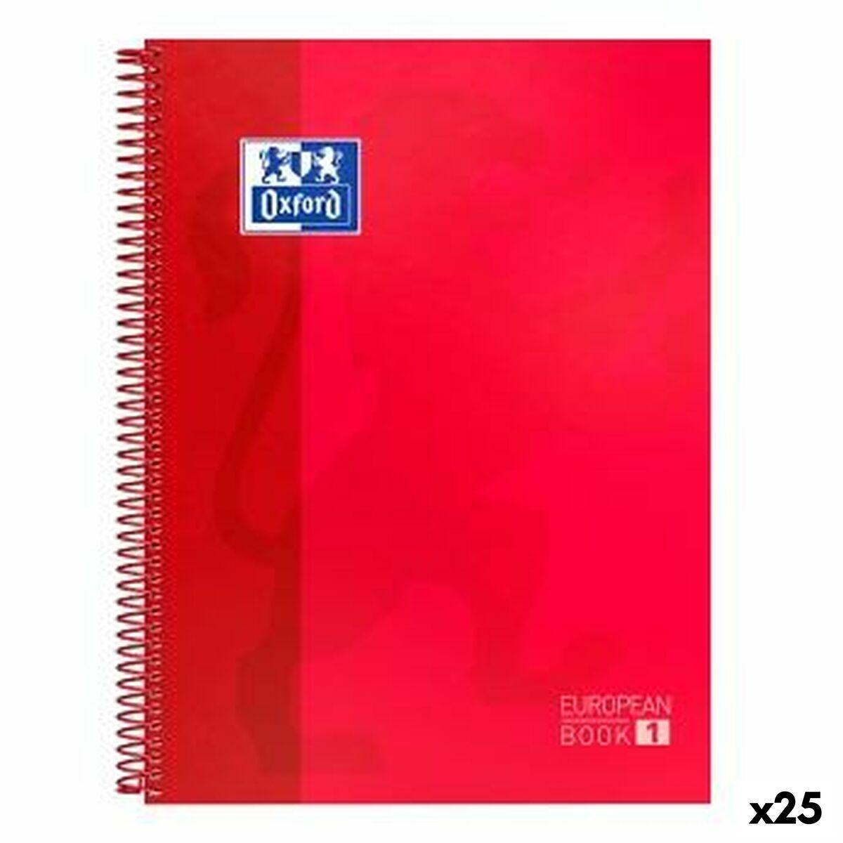 Notesbog Oxford Europeanbook Rød + Ark Dele Enheder