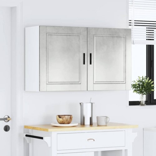 Køkkenoverskabe 2 stk. Porto konstrueret træ beton grå