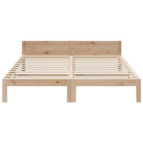 Sengeramme uden madras 160x200 cm massivt fyrretræ