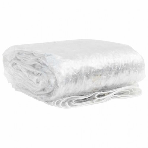 Klar presenning med øjer 2 x 8 m - transparent/sort