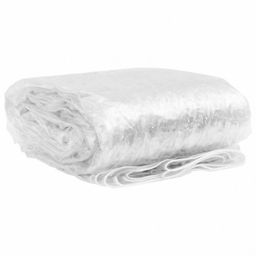 Klar presenning med øjer 1x10 m PVC