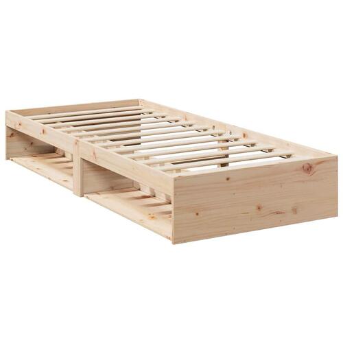 Daybed uden madras 80x200 cm massivt fyrretræ