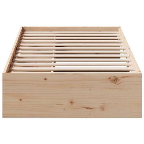 Daybed uden madras 80x200 cm massivt fyrretræ