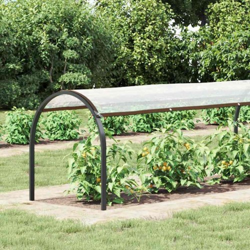 Klar presenning med øjer 1 × 6 m - polyethylen, transparent