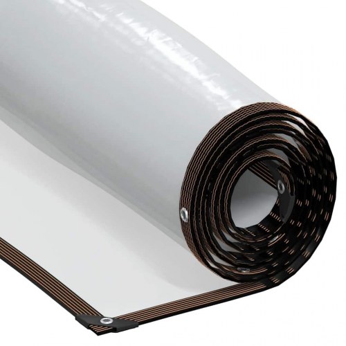 Klar presenning med øjer 10 × 12 m - polyethylen, transparent