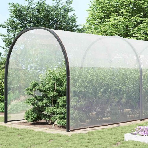Klar presenning med øjer 10 × 12 m - polyethylen, transparent